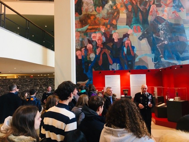 The Art of Saving Art: UN International School visits exhibition at UN Headquarters