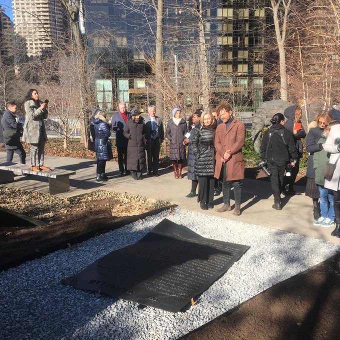 The UN commemorates the Haiti earthquake with the sculpture of an Italian artist