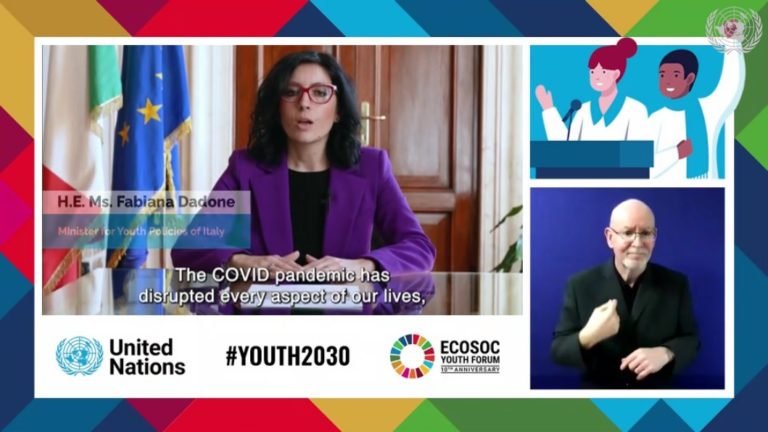 ECOSOC Youth Forum: Italy calls for youth greater participation in Covid recovery